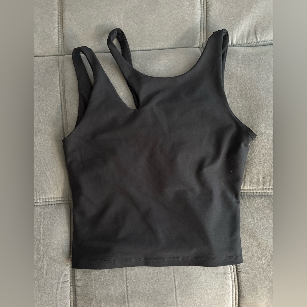 Black Sleeveless Tank Top